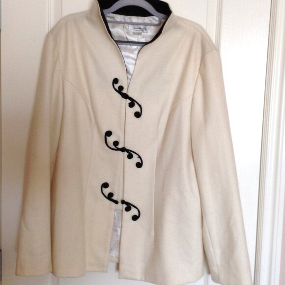 Dragon Silk Women's 100% Wool Short Coat Warm Winter Jacket Formal Business - Picture 1 of 8